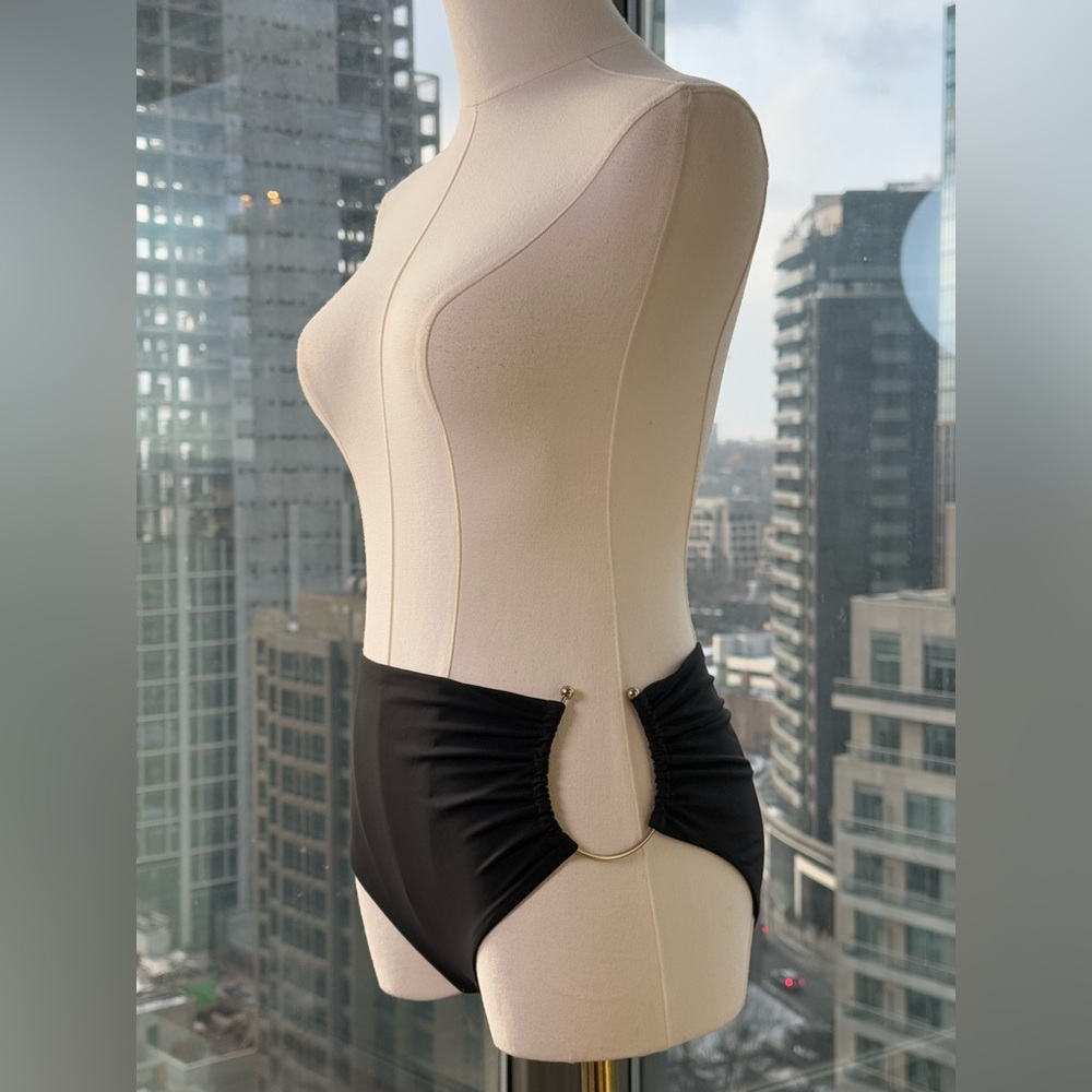🆕 CHRISTOPHER ESBER 🧿 NWOT U Prong Black Swim Brief, Sz AU 8 US 4 - Picture 5 of 13